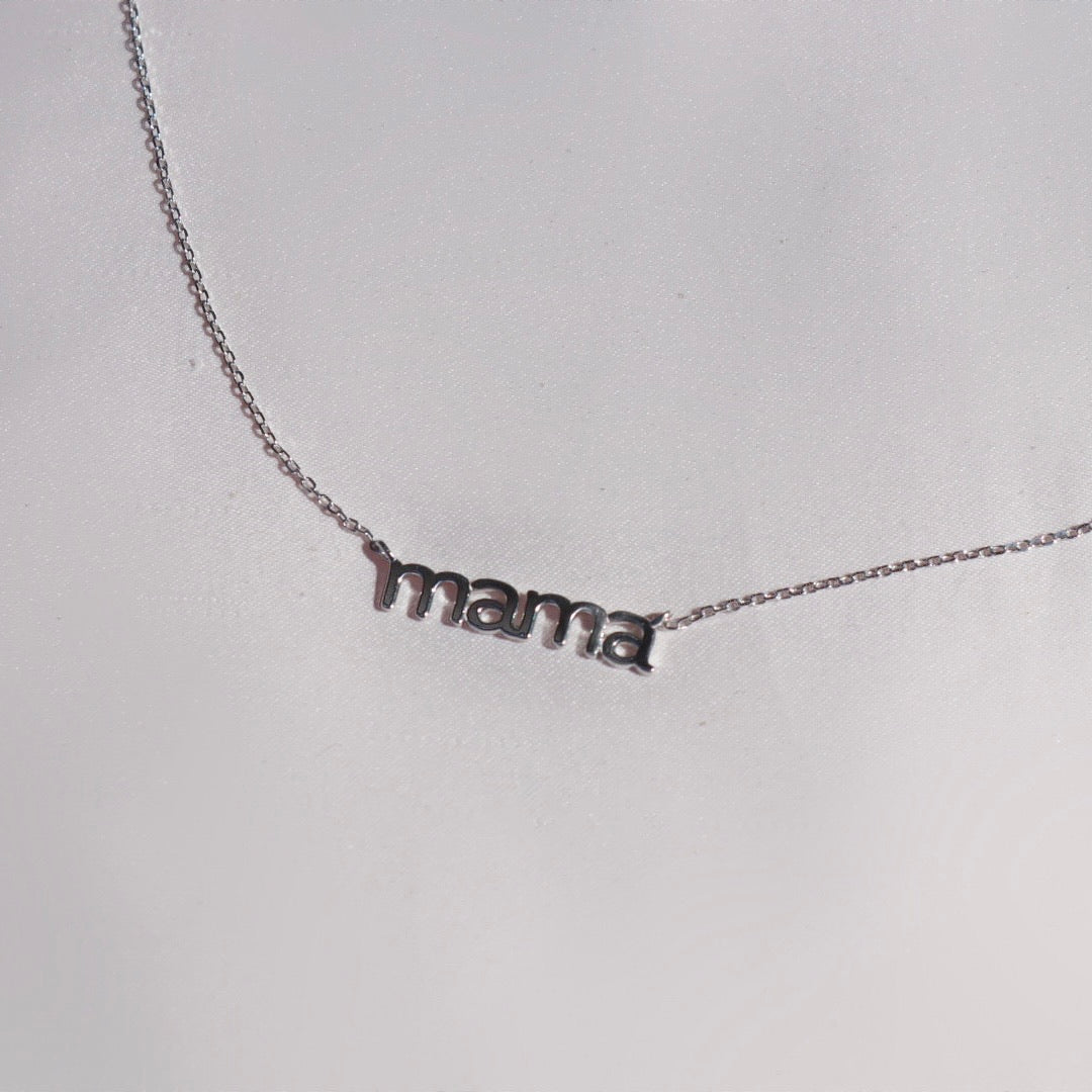 Mama Necklace - Silver